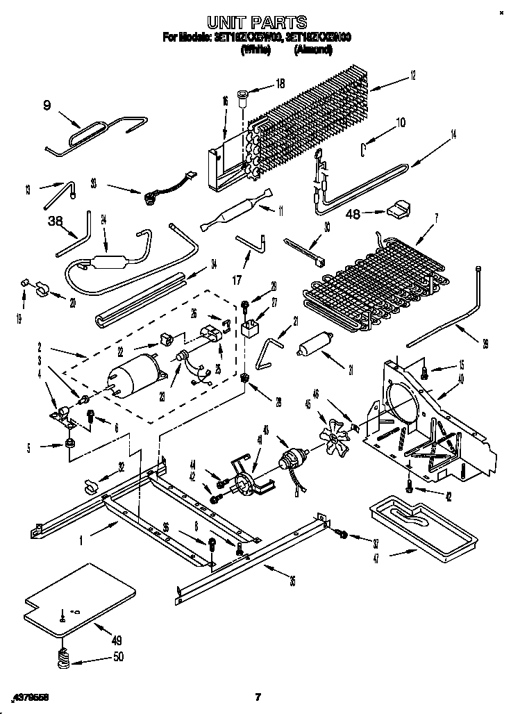 Whirlpool 3ET18ZKXBN00 unit diagram