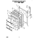 Whirlpool 3ET18ZKXBN00 refrigerator door diagram