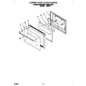 KitchenAid KEBI241BBL1 lower oven door diagram
