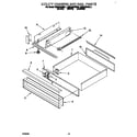 KitchenAid KEDH207BAL1 utility drawer and rail diagram