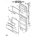 Whirlpool ET18NKXDN00 door diagram