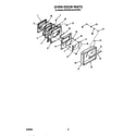 Roper B8758X1 oven door diagram