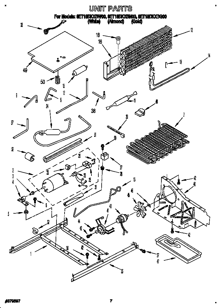 Whirlpool 8ET18DKXBN00 unit diagram