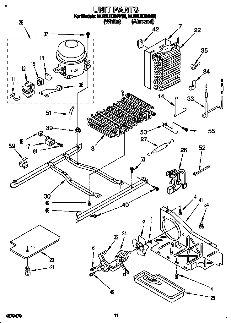 Whirlpool ED22DKXBW00 unit diagram