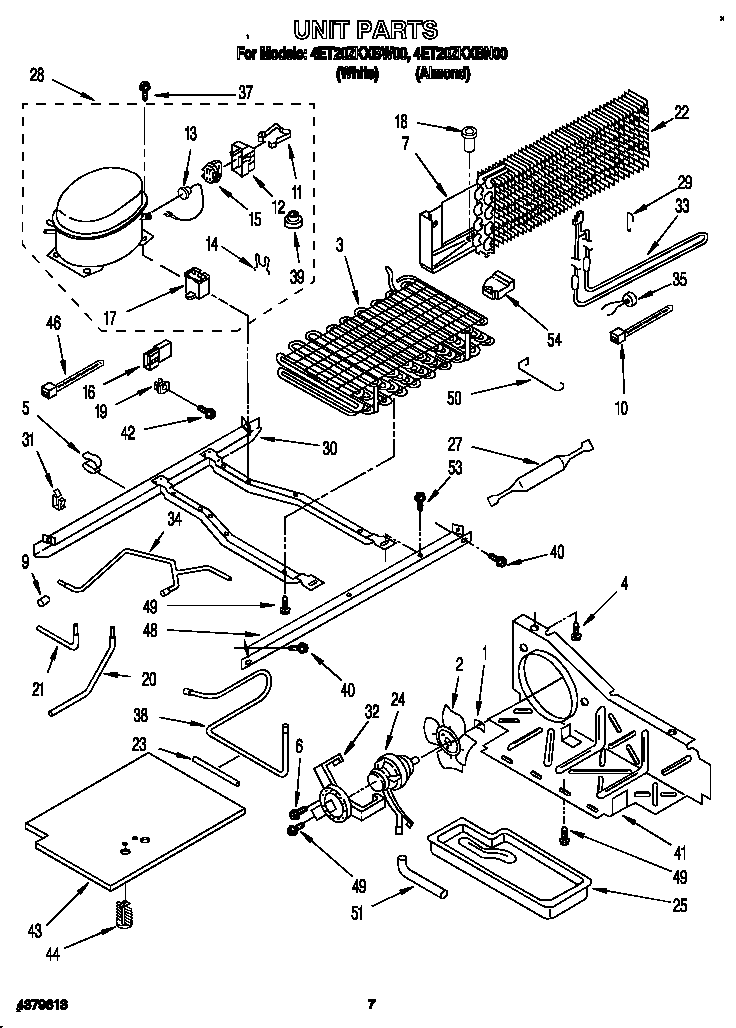 Whirlpool 4ET20ZKXBN00 unit diagram