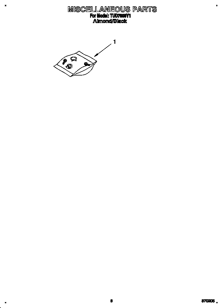 Whirlpool TUD7000Y1 miscellaneous diagram