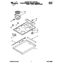 Whirlpool RC8200XBW0 cooktop diagram
