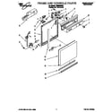 Whirlpool DU8960XB1 frame and console diagram