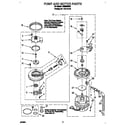 Whirlpool DU8960XB1 pump and motor diagram