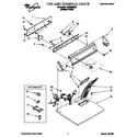 Whirlpool LER4624BQ1 top and console diagram