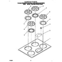 KitchenAid KGCS100SWH2 cooktop diagram