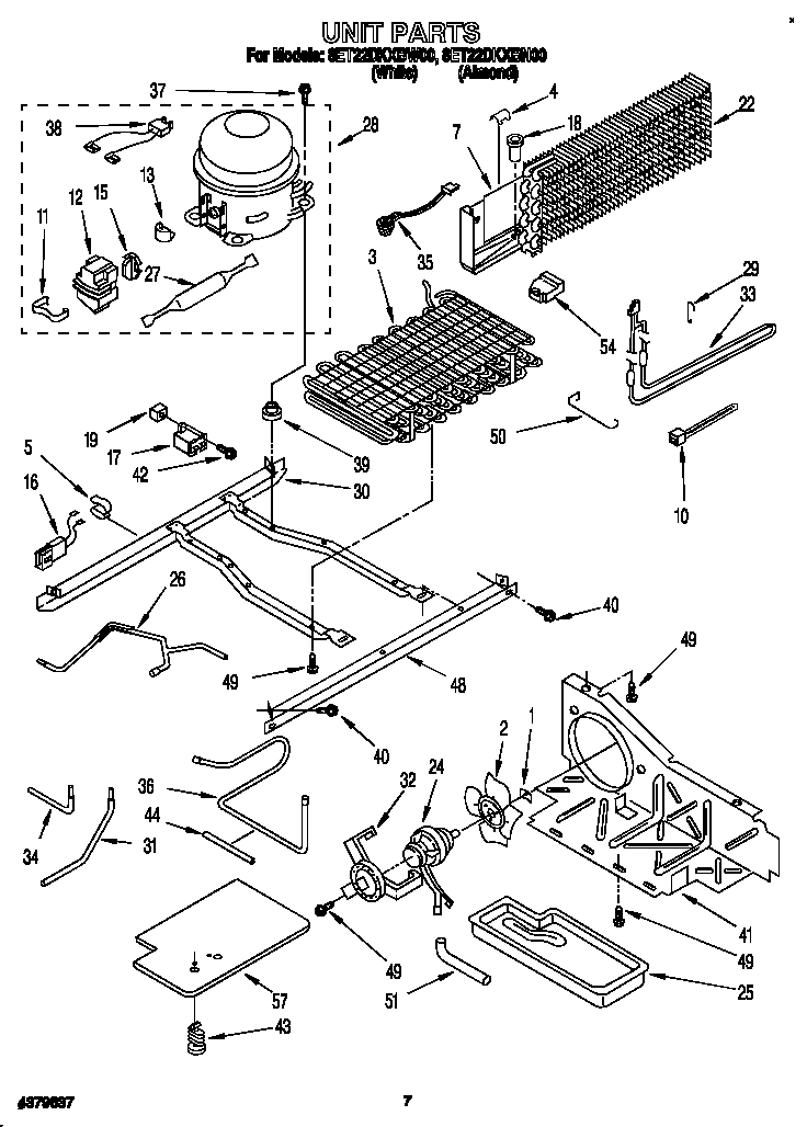 Whirlpool 8ET22DKXBN00 unit diagram