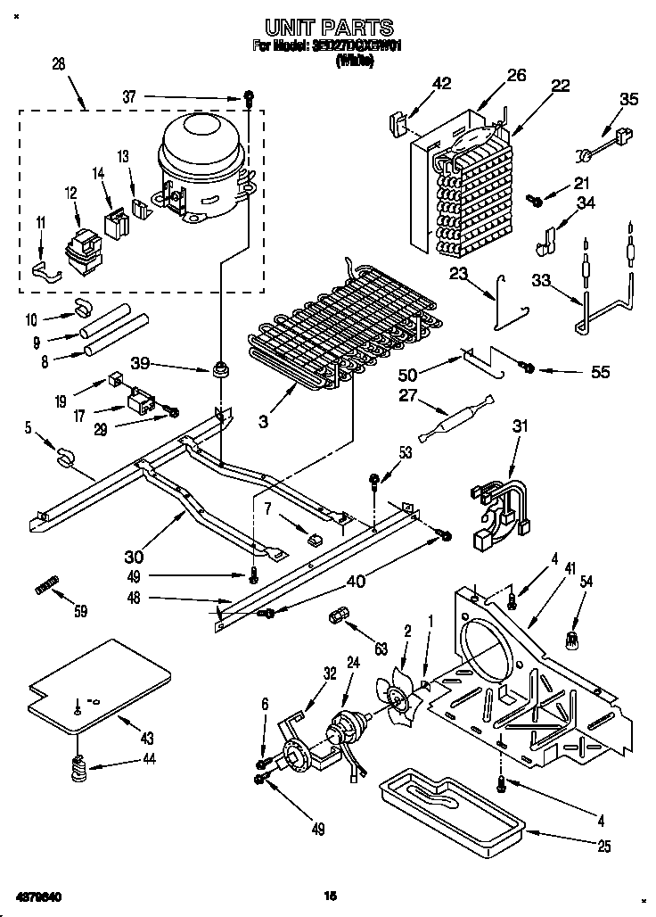 Whirlpool 3ED27DQXBW01 unit diagram