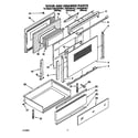 KitchenAid KERC500YAL1 door and drawer diagram