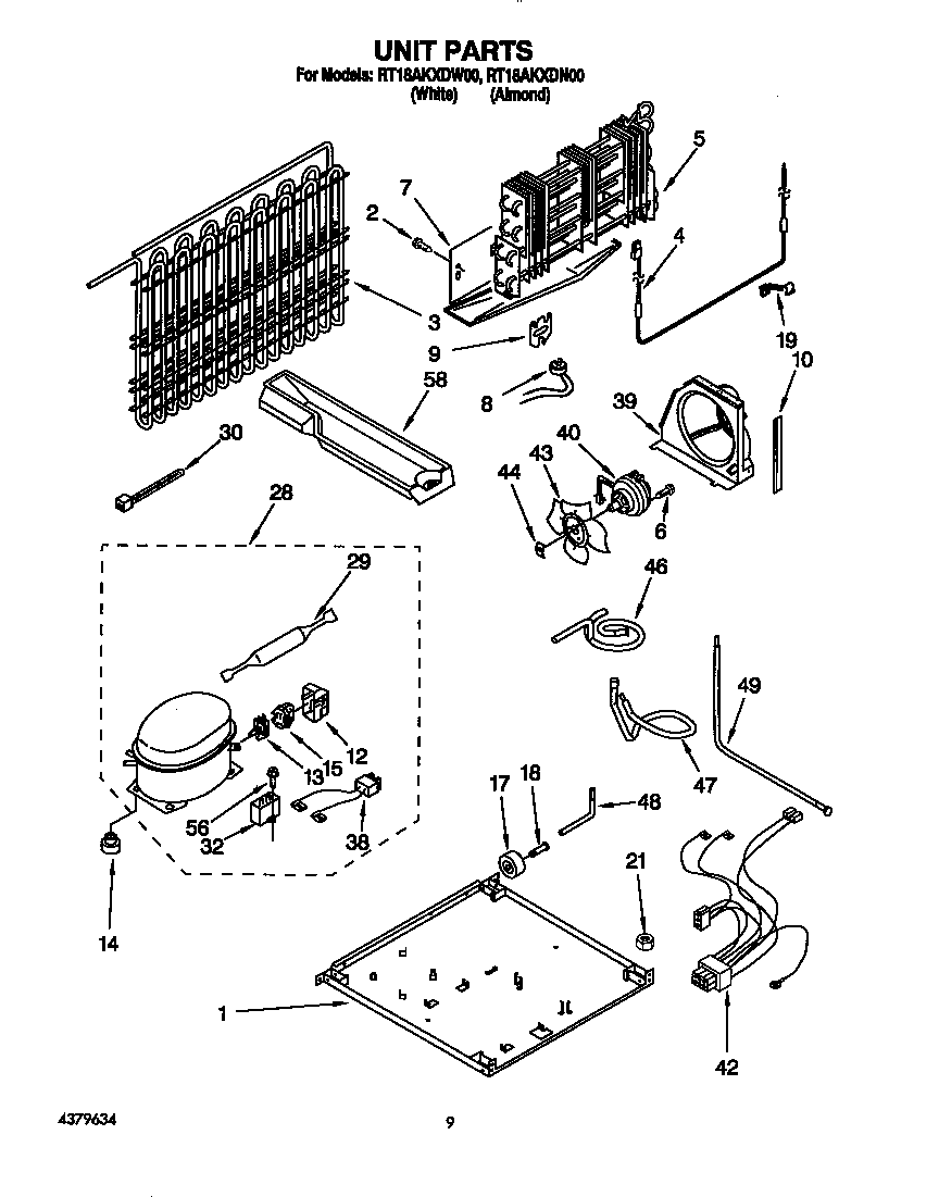 Roper RT18AKXDN00 unit diagram