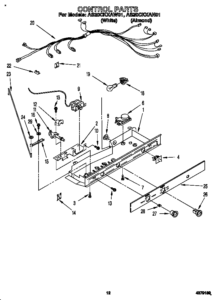 Whirlpool AS20CKXAW01 control diagram