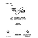 Whirlpool RS670PXV0 front cover diagram
