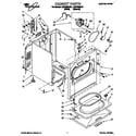 Whirlpool LER7858AN1 cabinet diagram