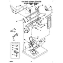 Whirlpool LER7858AN1 top and console diagram