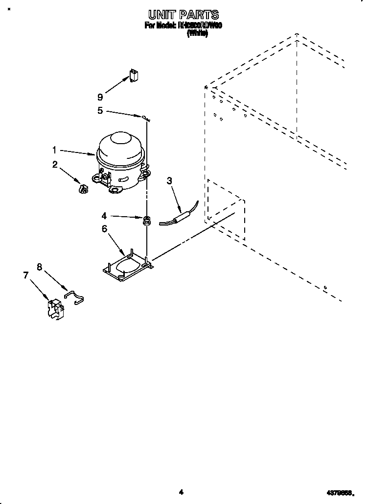 Roper RH0500RDW00 unit diagram