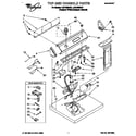 Whirlpool LGC7858AZ1 top and console diagram