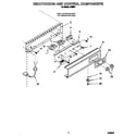 Whirlpool JZ5061 escutcheon and control components diagram