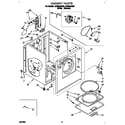 Whirlpool LER5644AW2 cabinet diagram