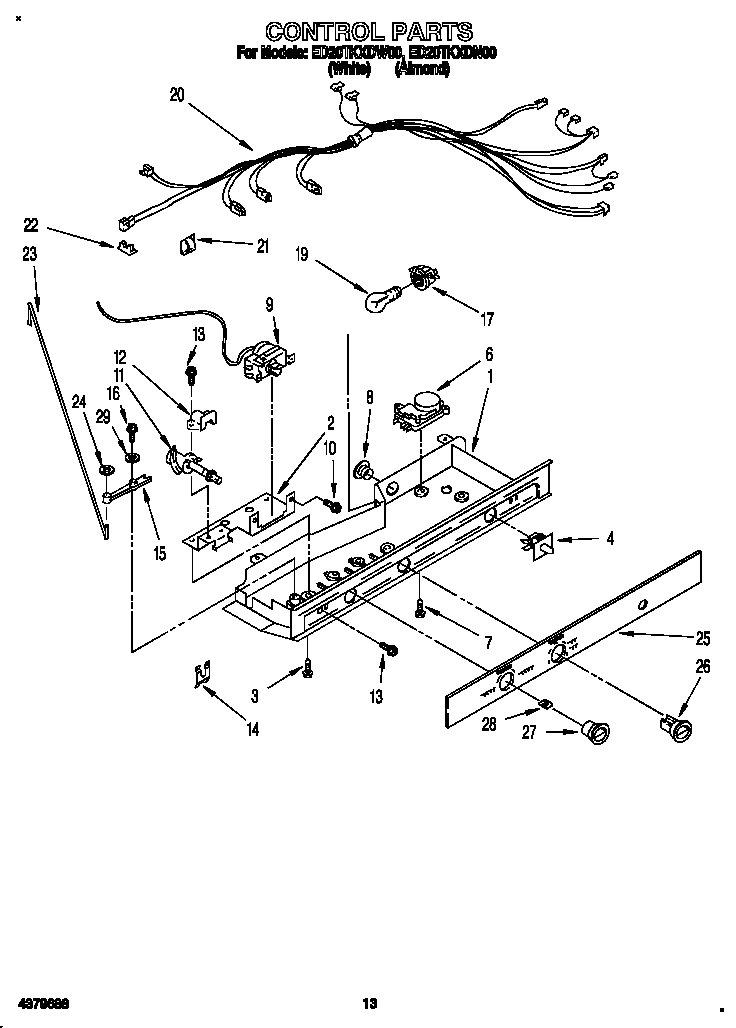 Whirlpool ED20TKXDN00 control diagram