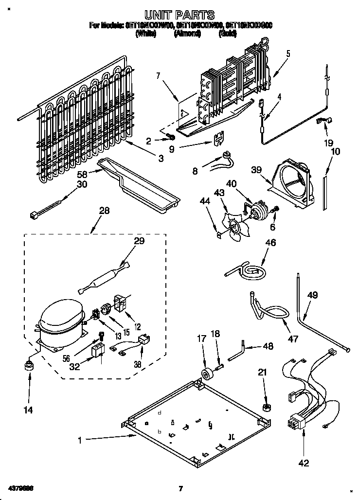 Whirlpool 8ET18NKXDG00 unit diagram