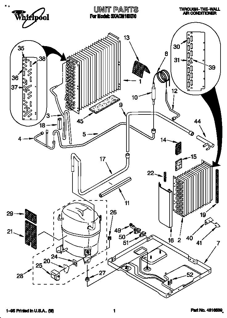 Whirlpool 3XACM18XD0 unit diagram