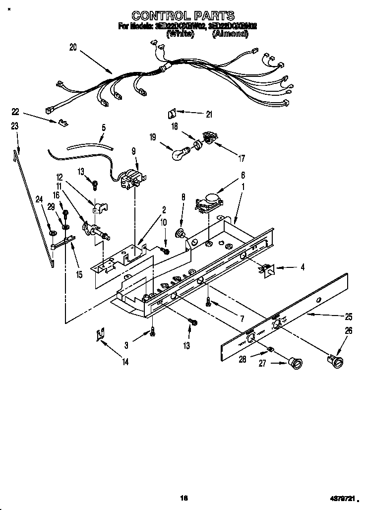 Whirlpool 3ED22DQXBN02 control diagram