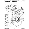 KitchenAid KGYE678BAL0 top and console diagram