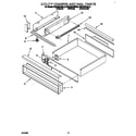 KitchenAid KDDT207BBL5 utility drawer and rail diagram