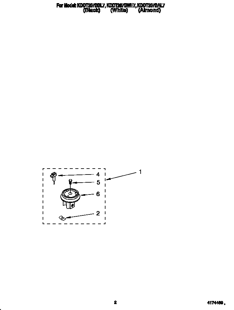 KitchenAid KDDT207BAL7 sealed gas assembly diagram