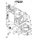 Roper REX5636AL2 cabinet diagram