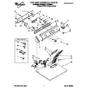 Whirlpool LET7646AZ1 top and console diagram