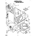Whirlpool LET7646AZ1 cabinet diagram