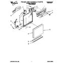 Whirlpool DP840CWDB0 frame and console diagram