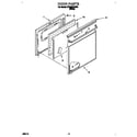 Whirlpool RF350BXDW0 door diagram