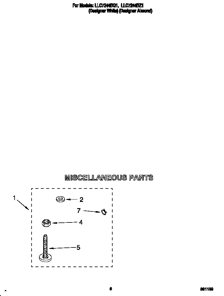 Whirlpool LLC7244BQ1 miscellaneous diagram