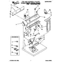 Whirlpool LET6634AQ2 top and console diagram