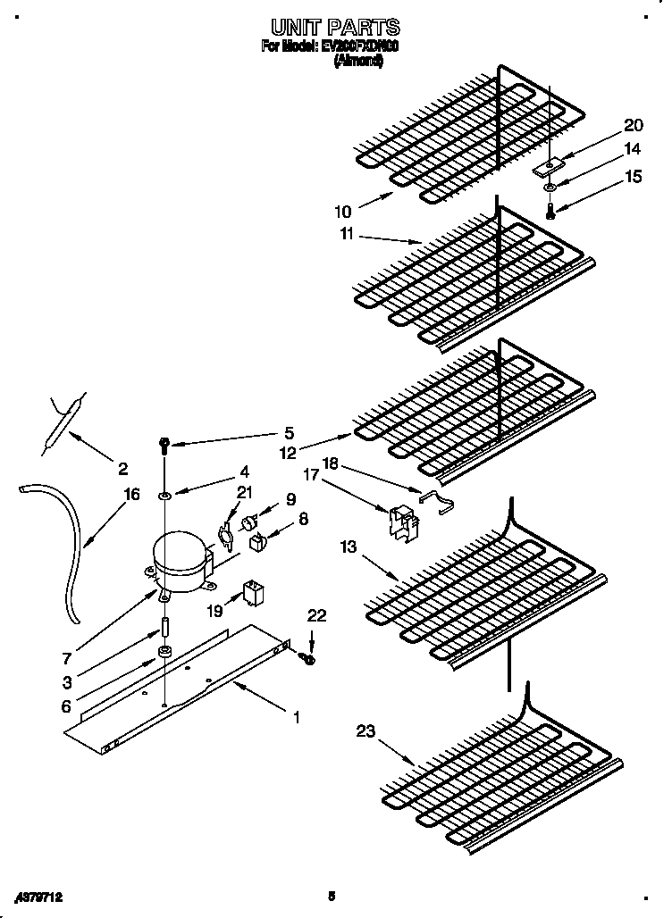 Whirlpool EV200FXDN00 unit diagram