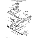 Whirlpool SF330PEWW2 cooktop and manifold diagram