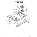 Whirlpool SF367PEYW4 cooktop diagram