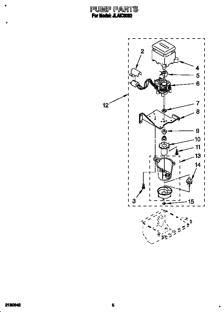 Whirlpool JLAIC5053 pump diagram