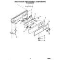 Whirlpool JLAIC5053 escutcheon and control components diagram