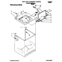 KitchenAid KAWE578BAL1 top and cabinet diagram