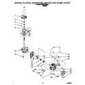 KitchenAid KAWE578BAL1 brake, clutch, gearcase, motor and pump diagram