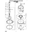 KitchenAid KAWE578BAL1 agitator, basket and tub diagram