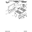 Whirlpool SF302BEAQ1 cooktop and control panel diagram